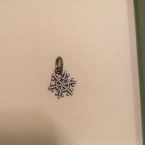 Pandora diamond snow flake charm